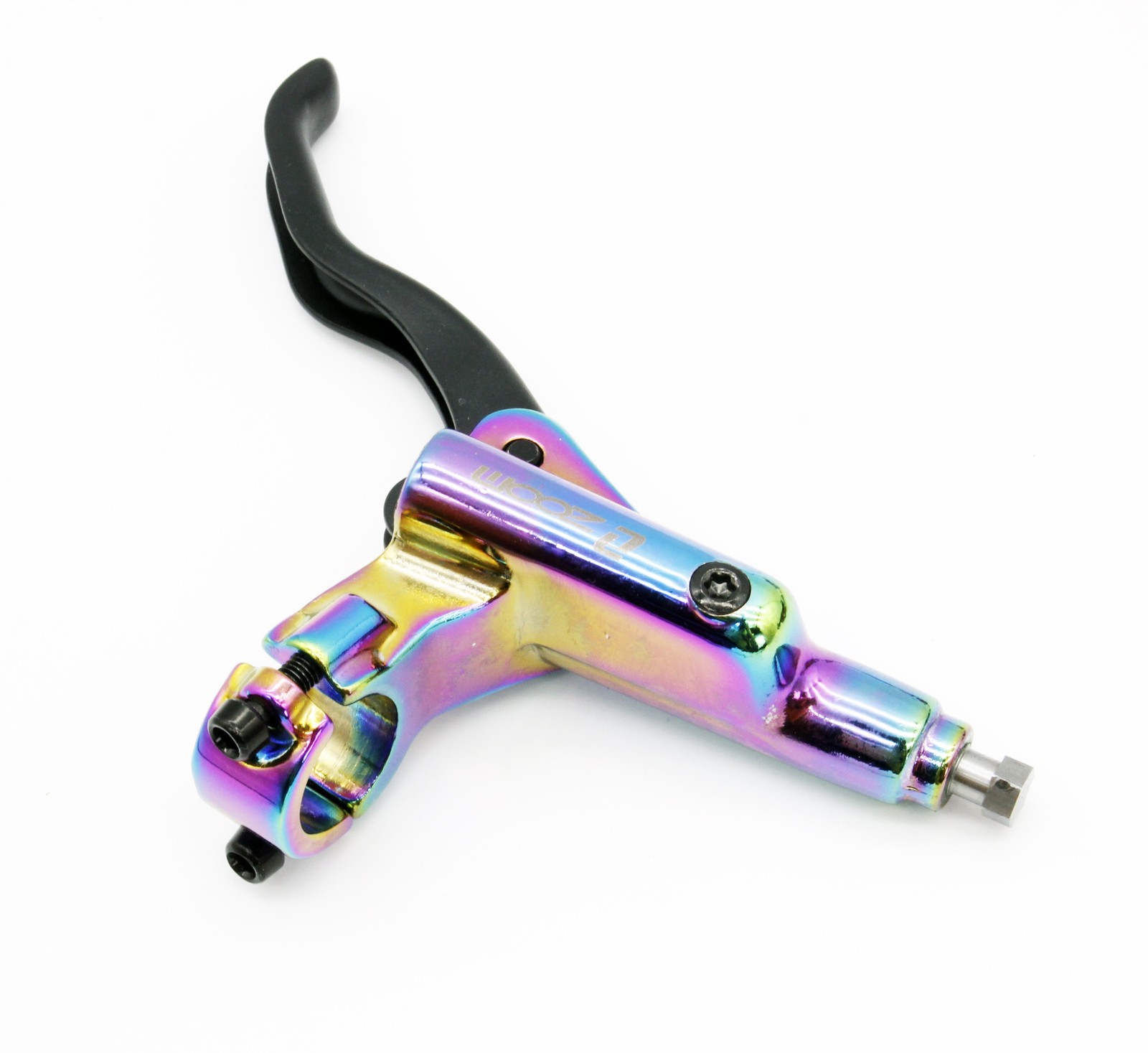 ZOOM HB975 Hydraulic Disc Brake Set MTB Bike Internal Routing Rainbow Oil Slick