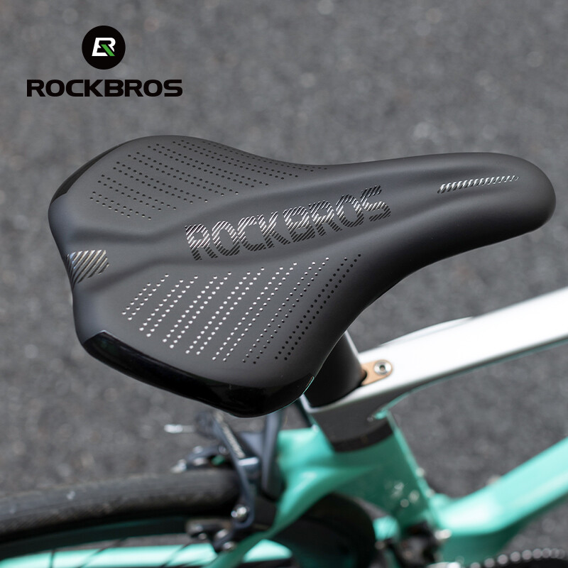 ROCKBROS Cycling Bike Seat Gel Cover Bicycle Padded Soft Comfort Saddle Black