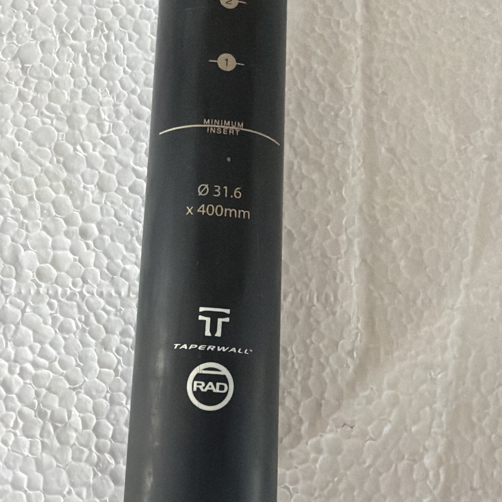 Easton EC90 Zero Seatpost 31.6mm Diameter and 400mm Length. Carbon Fiber