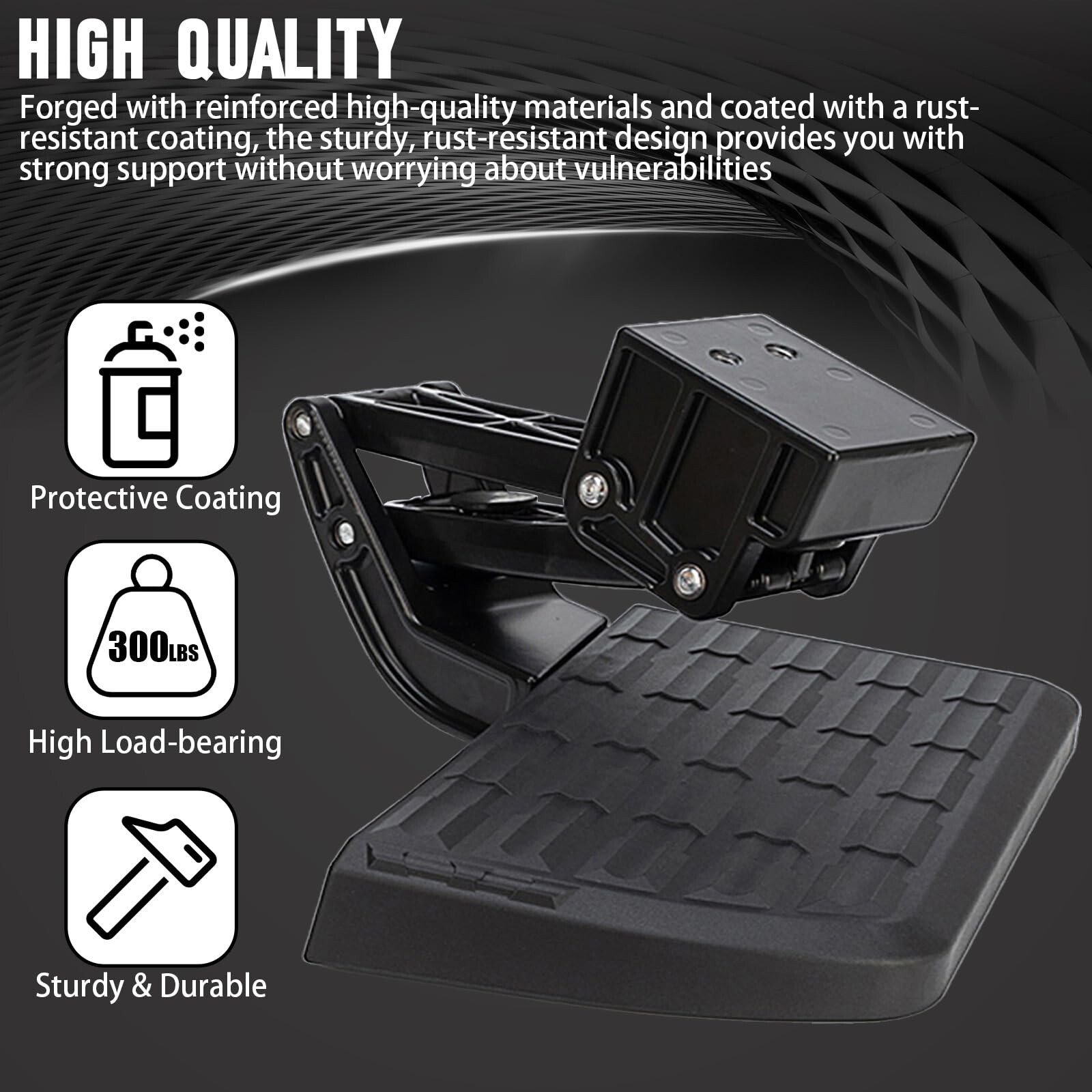 Rear Bed Step Retractable Bumper Truck Tailgate Step Compatible with Toyota T…