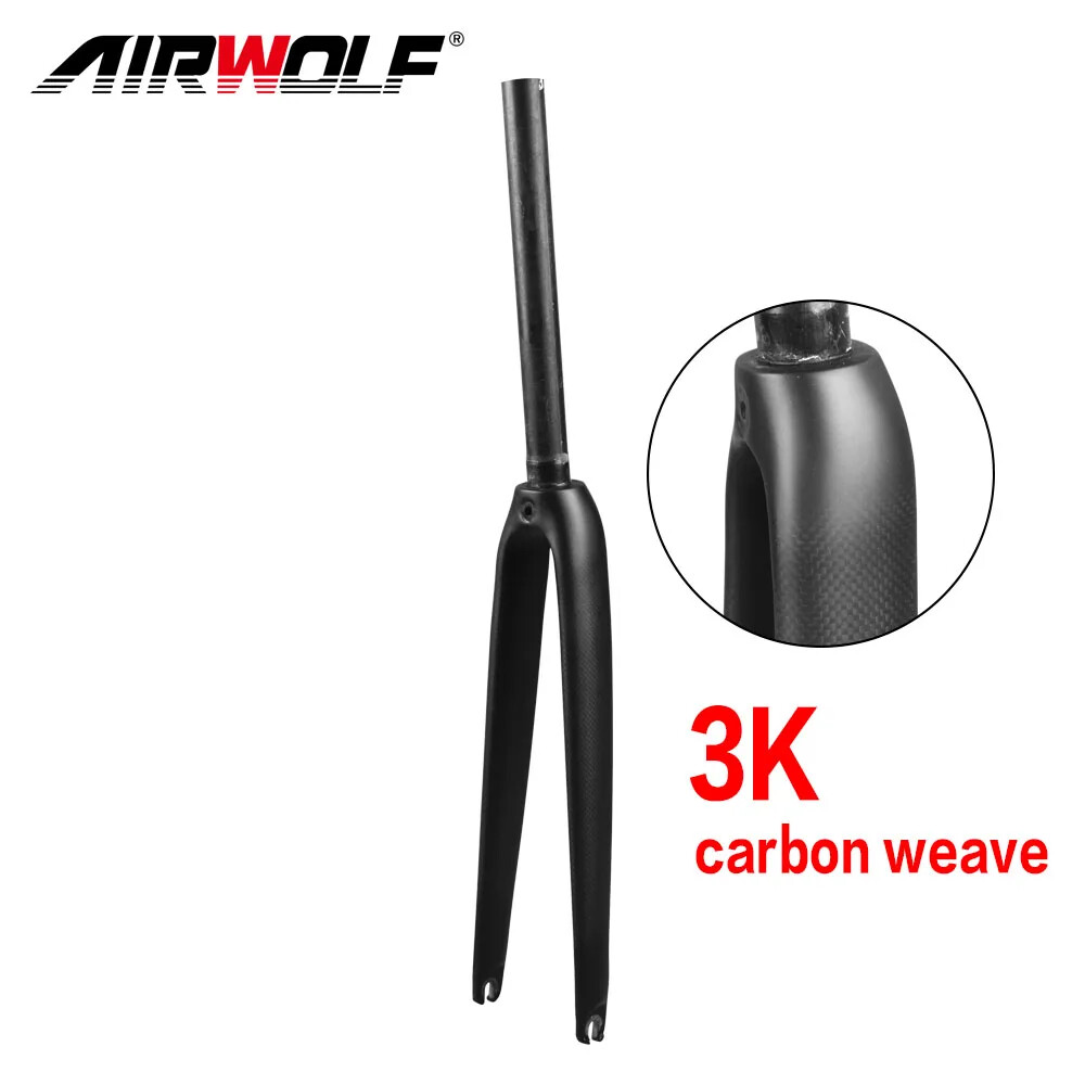 700C Carbon Road Bike Fork V Brake Straight Tube Quick Release 100*9mm Froks