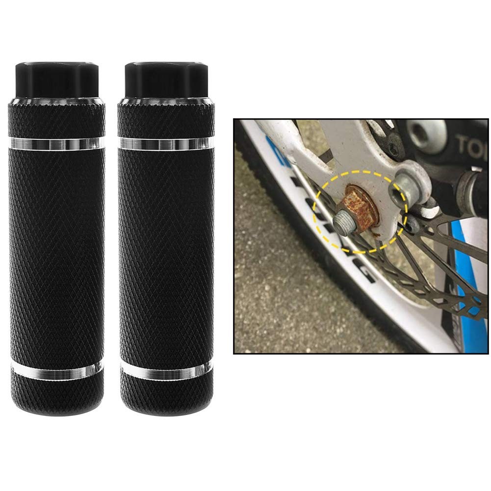 WADEKING Aluminum Alloy Bike Pegs,Fit 3/8 inch Axles,Foot Pedals Backseats St…