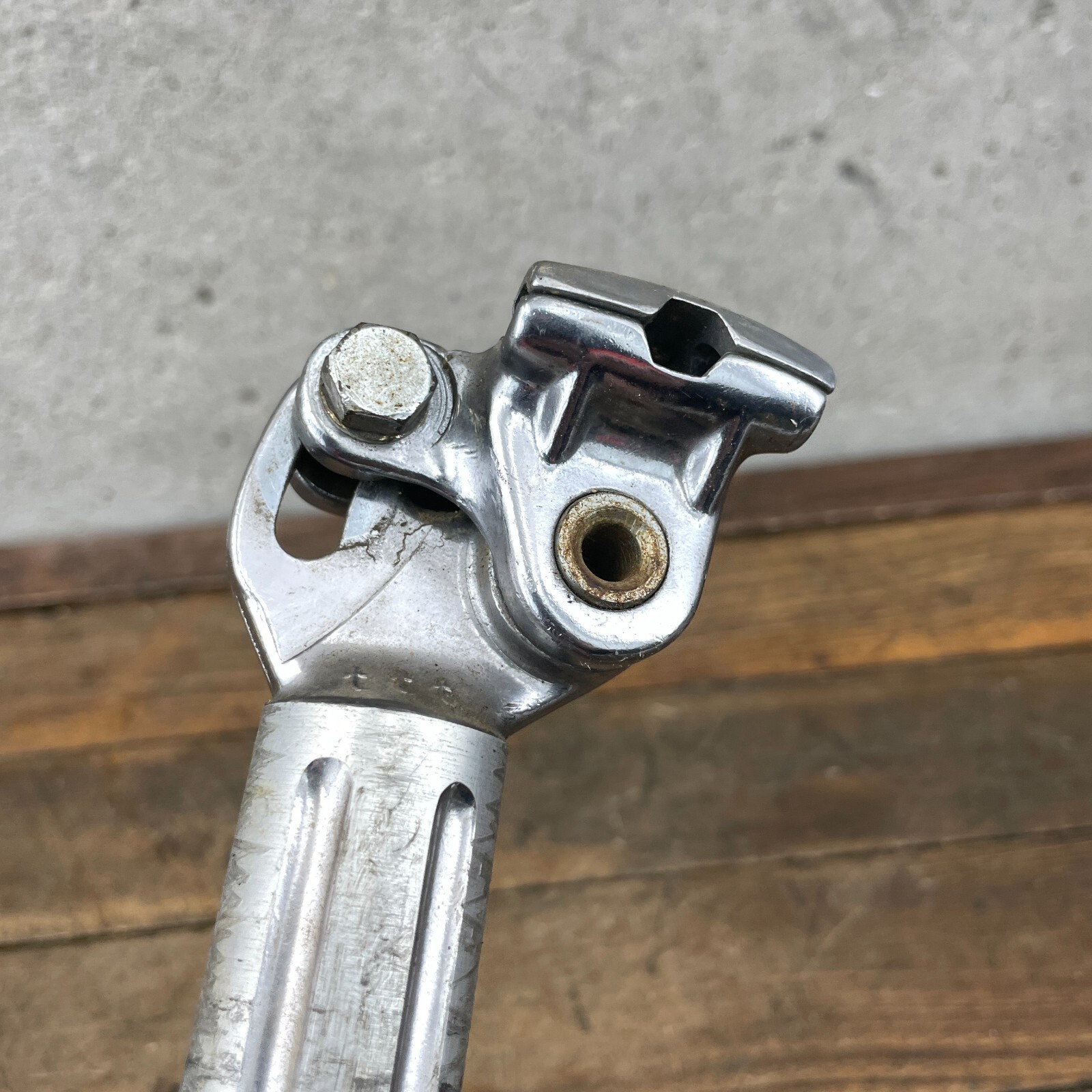 Vintage 3TTT Seatpost 27.0 mm Brev Italy Fluted 200 mm Post Micro Adjust 70s 60s