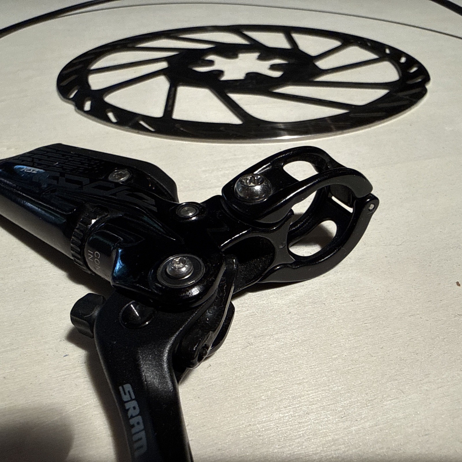 SRAM Code RSC Left Front Brake & HS2 220mm Rotor, 860mm Hose