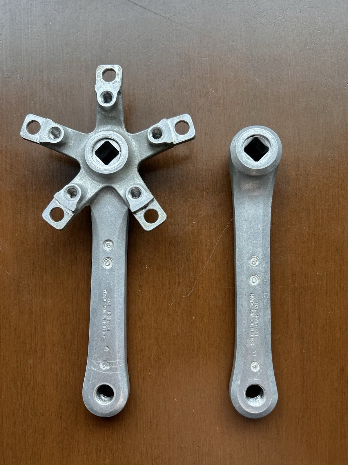 Shimano FC-B124 Vintage Crankset 170mm With Original Hardware And 24T Chainring