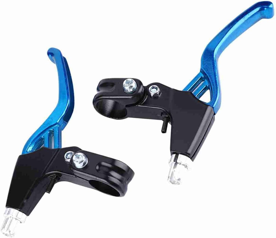 Aluminium Alloy Brake Levers Pair for Universal Cycling, Blue