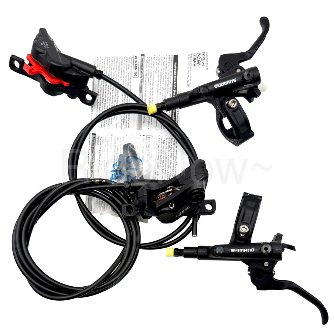 Shimano DEORE BR-M6120 BL-M6100 4Piston F+R 1000+1700mm MTB Disc Brake Set J-Kit