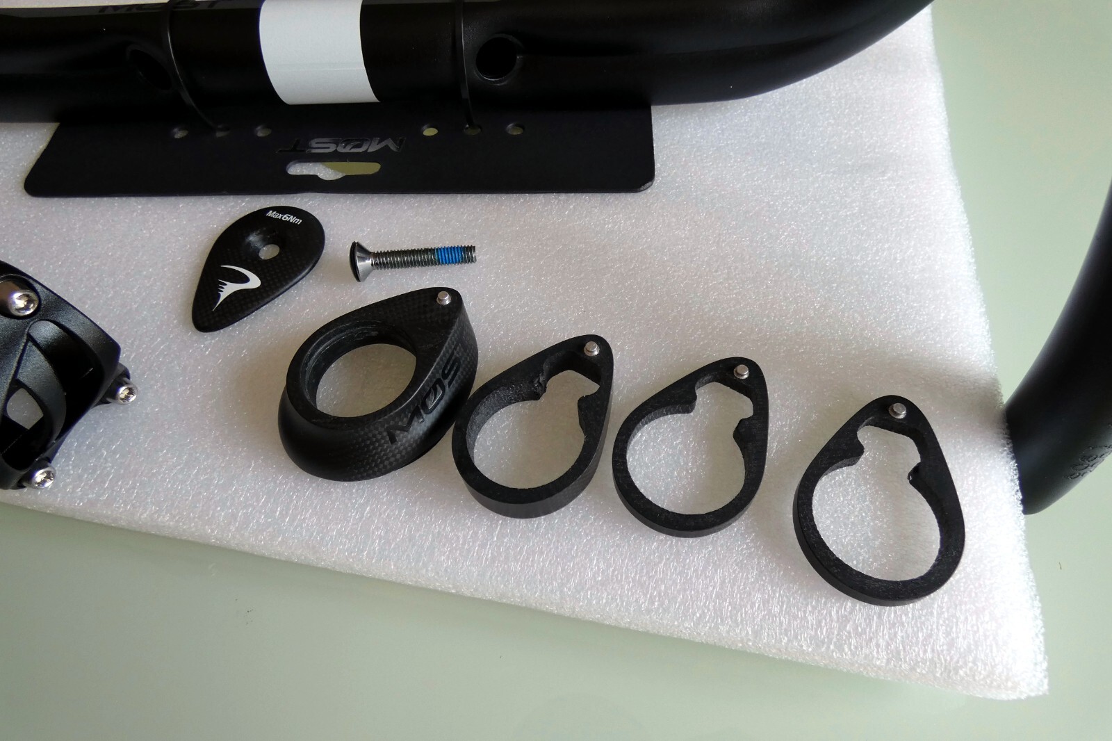 MOST Jaguar XA TiCR 42cm Tiger Alu Aero 120mm Pinarello DOGMA Carbon Spacer Kit