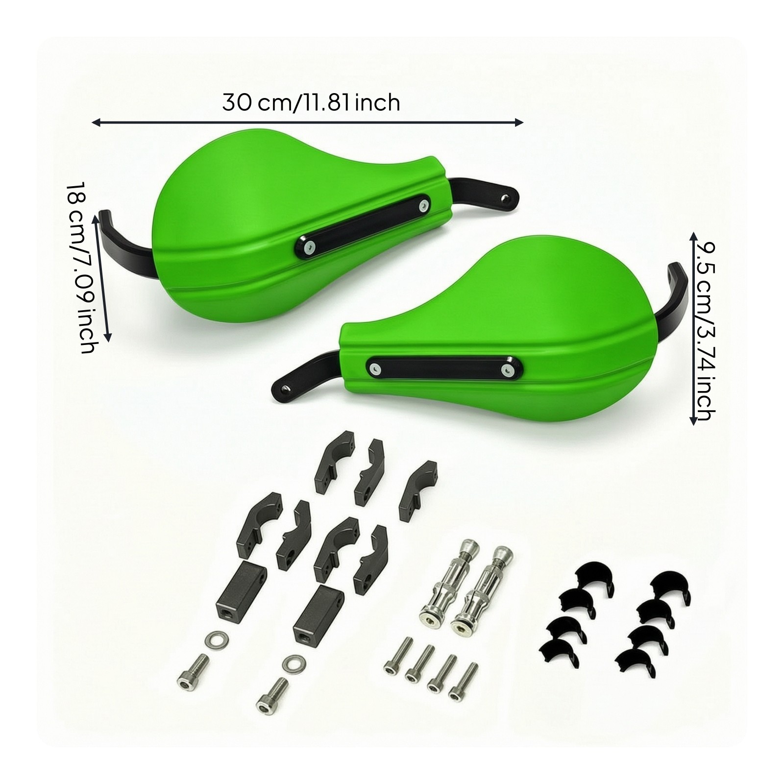 Motorcycle Handlebar Guard with Mounting Bracket Universal Fit Motorcycle