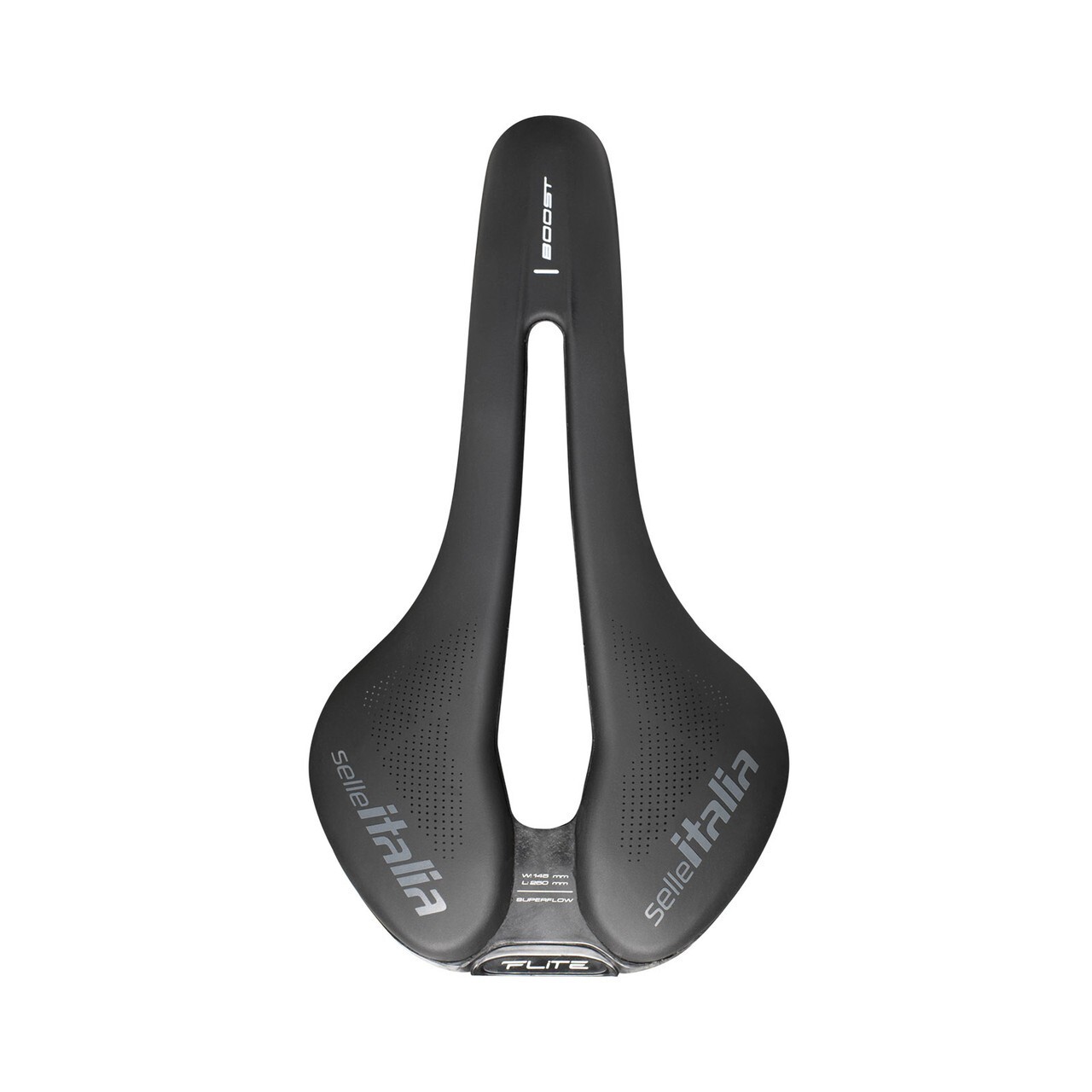 SELLE ITALIA SADDLE FLITE BOOST TM SUPERFLOW BLACK L3 145MM 250MM NEW