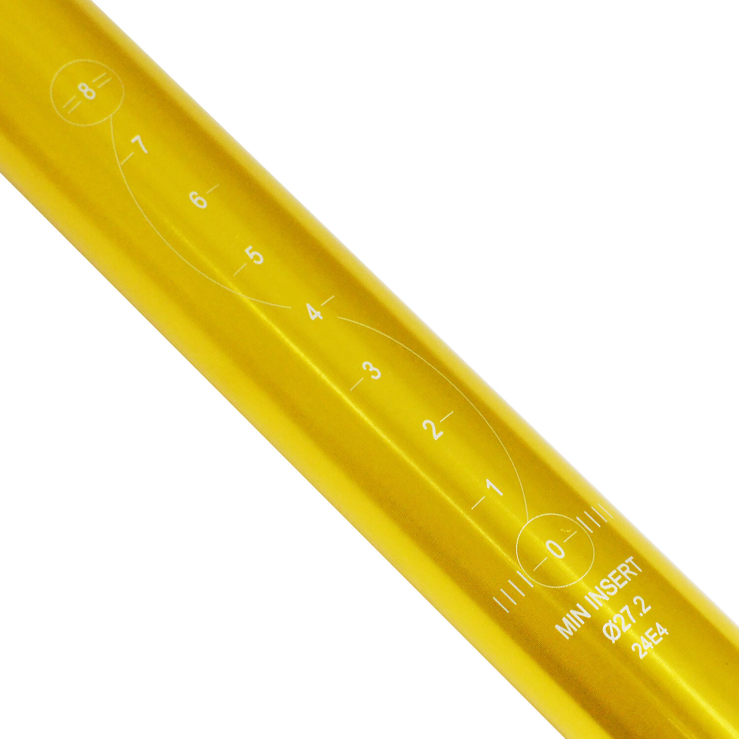 WFS Lightweight Alloy One Piece Seatpost, 27.2 X 350mm, Gold