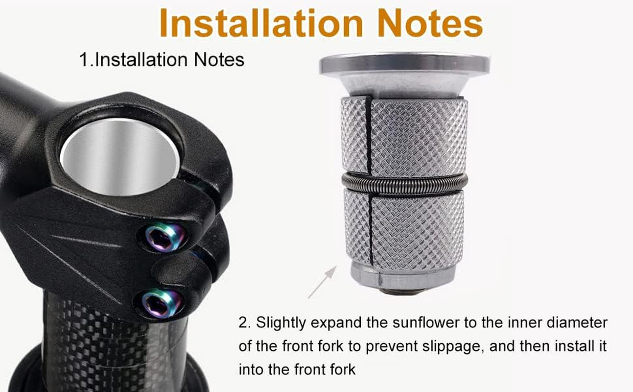 Bike Stem Headset Top Cap,Aluminum Alloy Bicycle Headset Top Cap Bike Fork Expa
