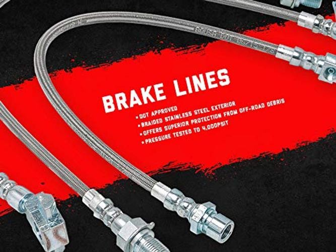 Front Stainless Brake Lines for Ford F-250/F-350 Super Duty (1999-2004) with