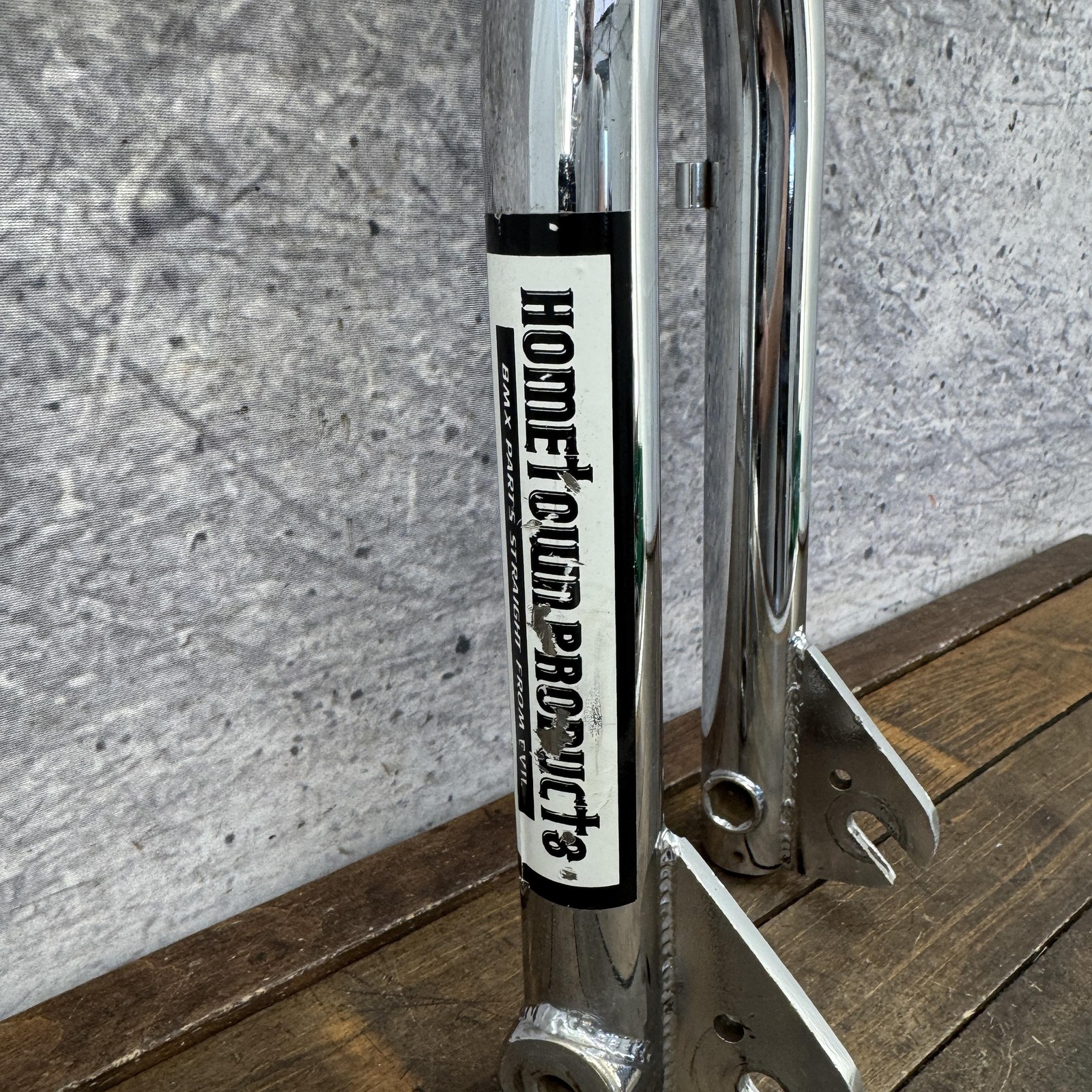 Vintage Hometown Products Freestyle BMX Fork 20in 1 1/8 Peg Bosses Old School