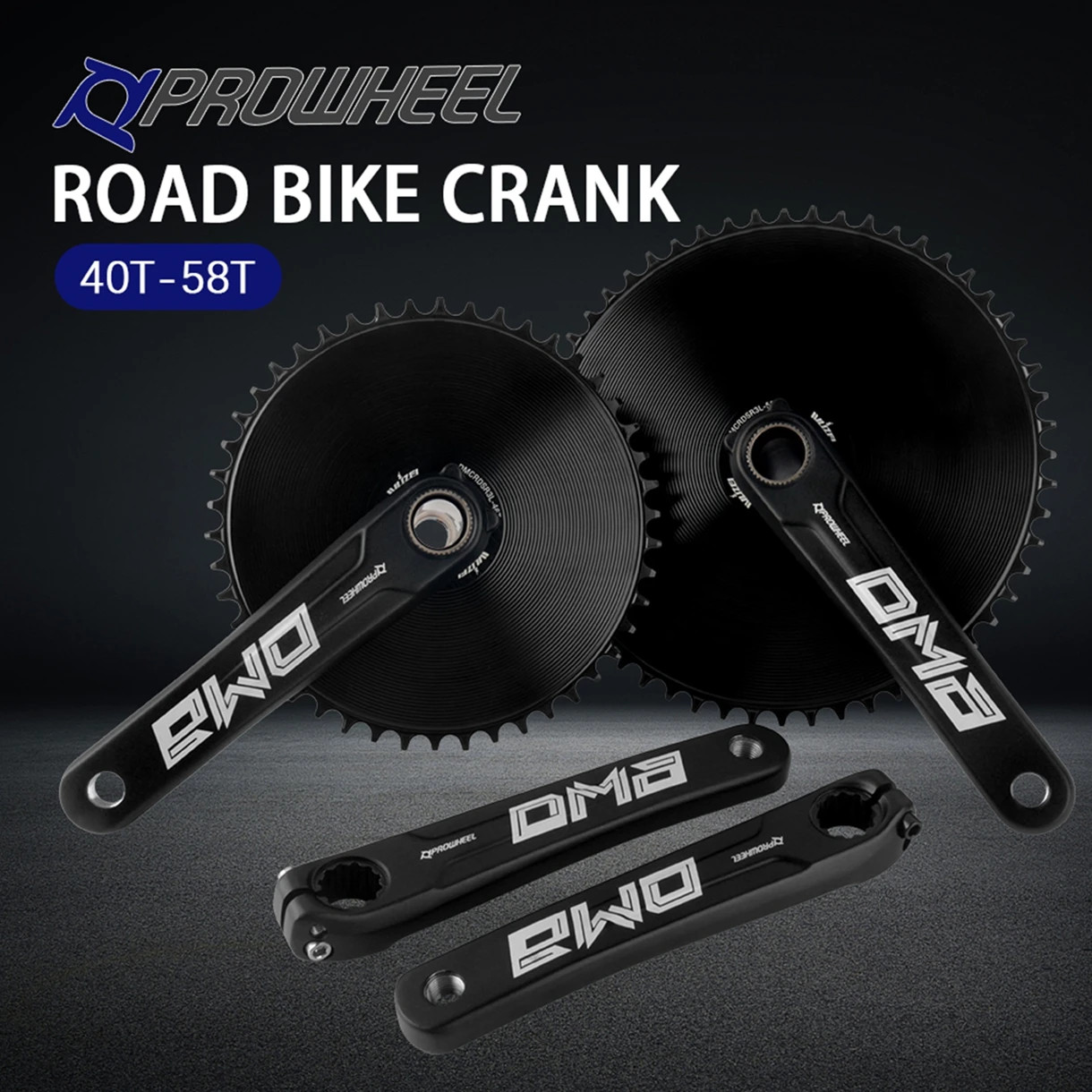Road Gravel Bike 3 Bolts Direct Mount Crankset 170/172.5/175mm 40-58T Chainring