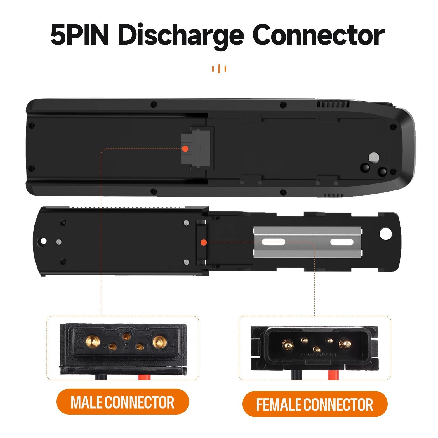 E-bike Hailong Battery Discharge Connector 4Pin/5Pin/6Pin Male&Female XT60 Cable