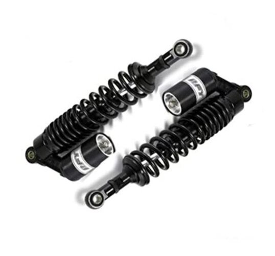 360mm 14.17 inch 7mm Spring Universal Motorcycle Air Shock Absorber Rear Black