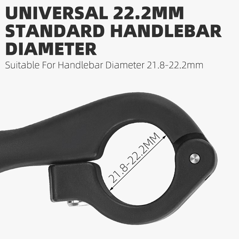 MTB Bike Handlebar Bar Ends Ergonomic Extended Bicycle Bar Ends Black a Pair