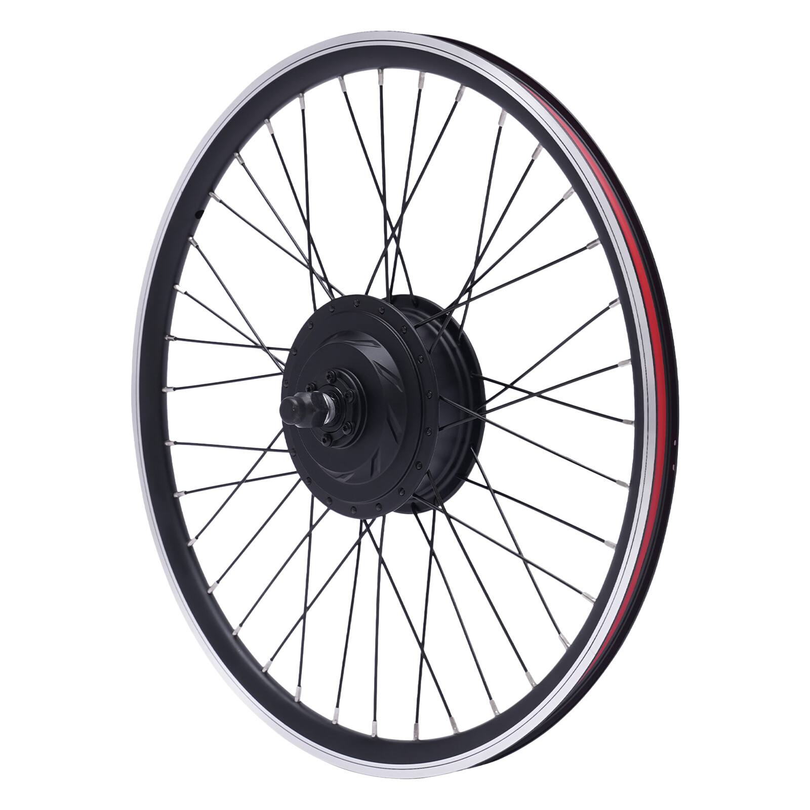 24in Electric Bicycle Front/Rear Wheel Kit 36V 500W Conversion E Bike Motor Hub