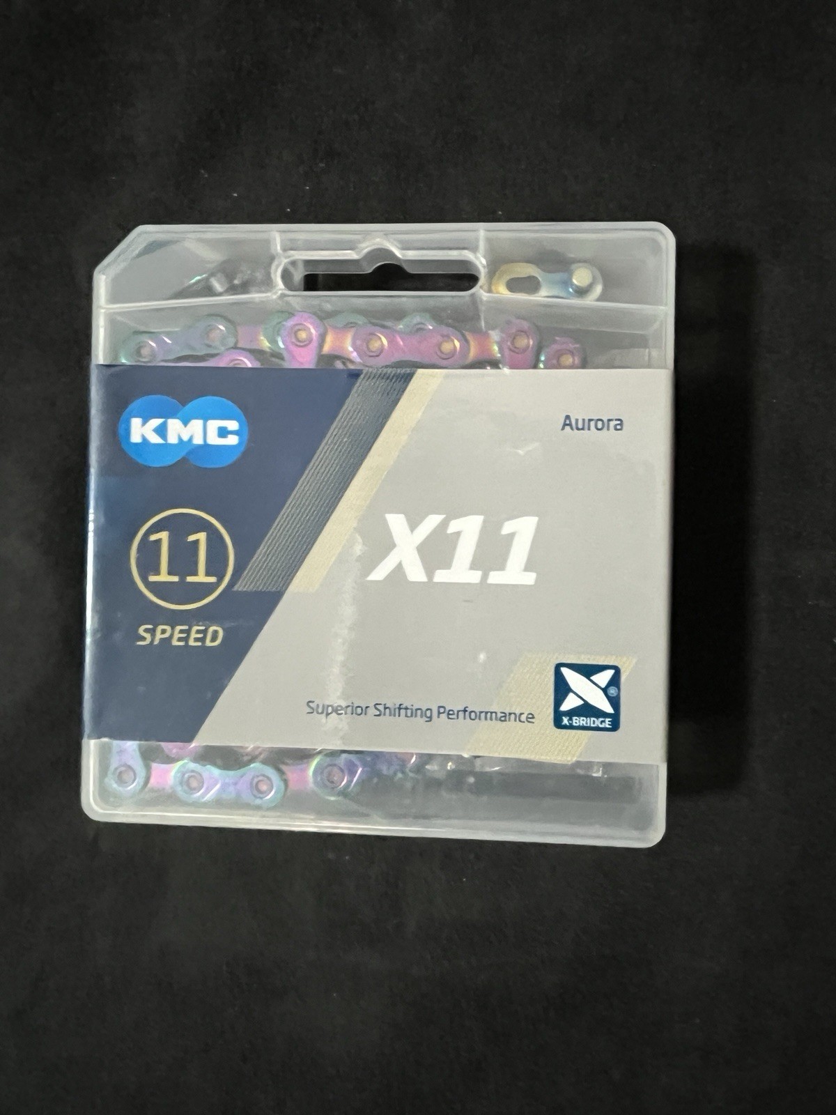 KMC X11 Chain – 11-Speed, 118 Links, Aurora