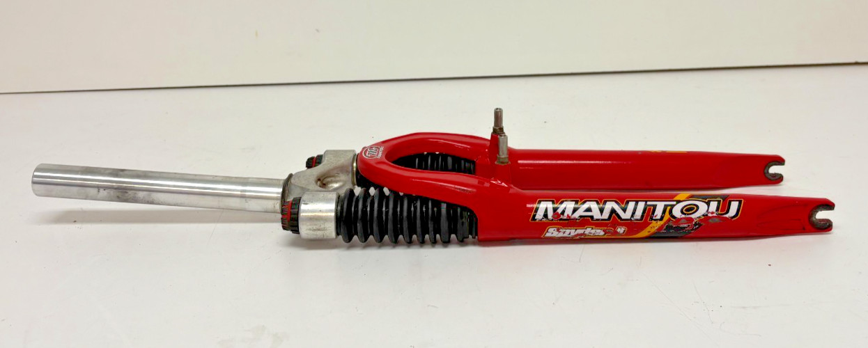 Vintage Manitou Spyder R 26″ QR Mtn Bike Suspension Fork 215mm 1-1/8″ Steerer