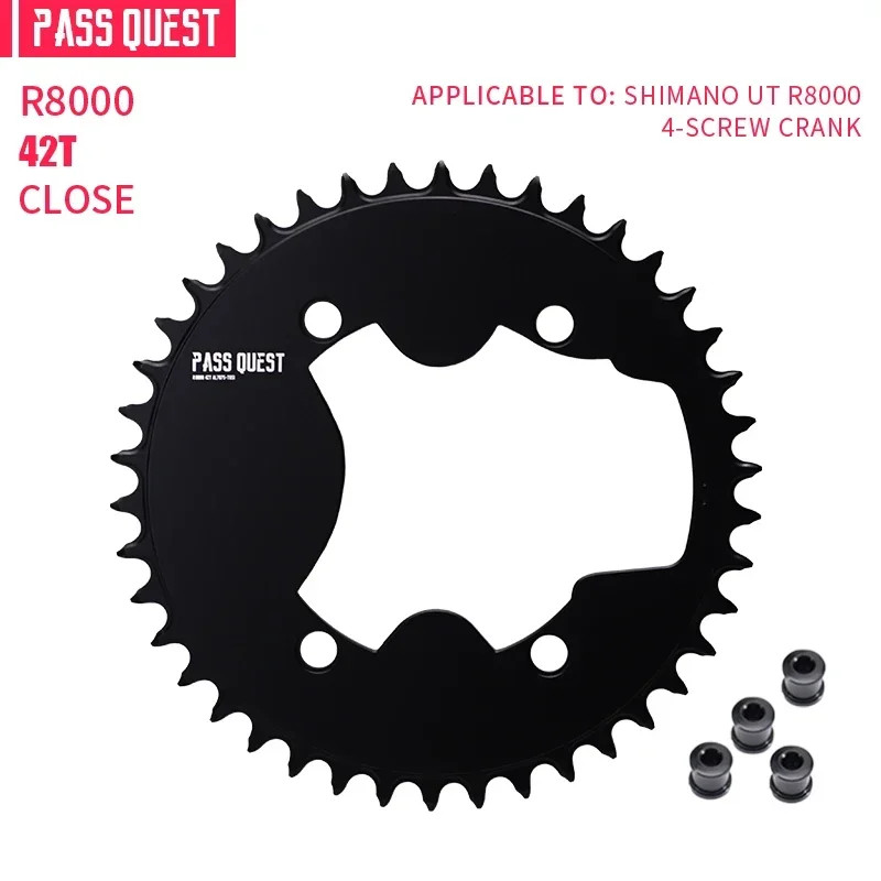 Narrow Wide Chainring for 110BCD 4 – Bolt AERO Compatible with 9/10/11/12 Speed