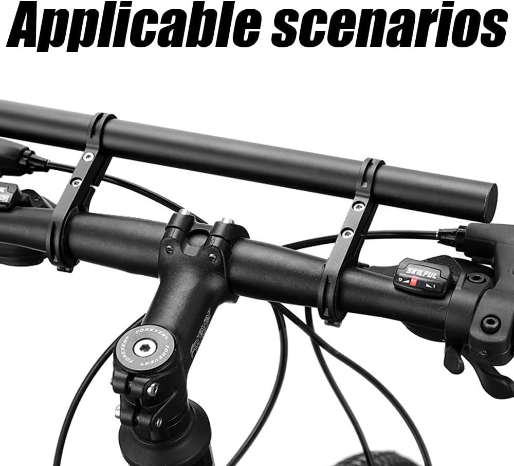 Bike Handlebar Extender, 11.8 Inch Double Bicycle Handlebar Extension Bracket, M