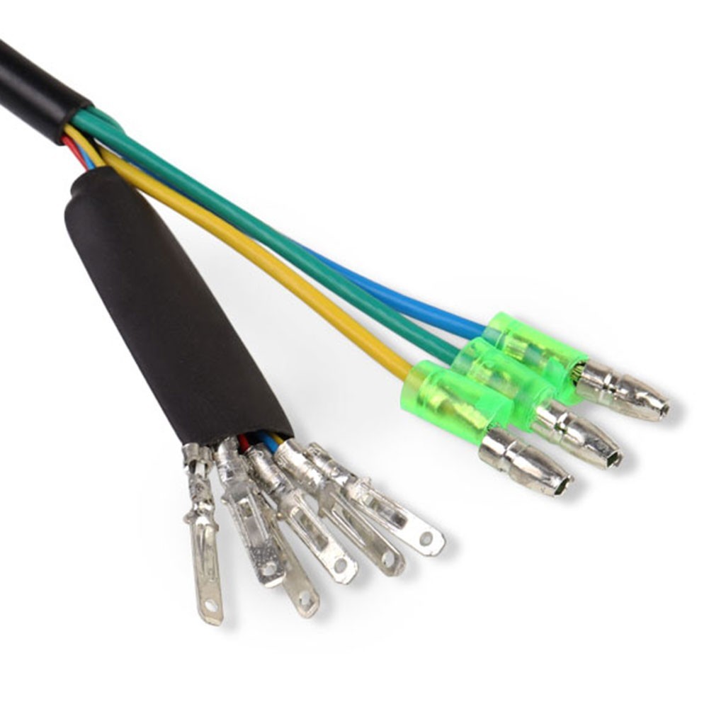 Electric Bike Motor Extension Cord Waterproof 9 Pin Connector 80cm 130cm