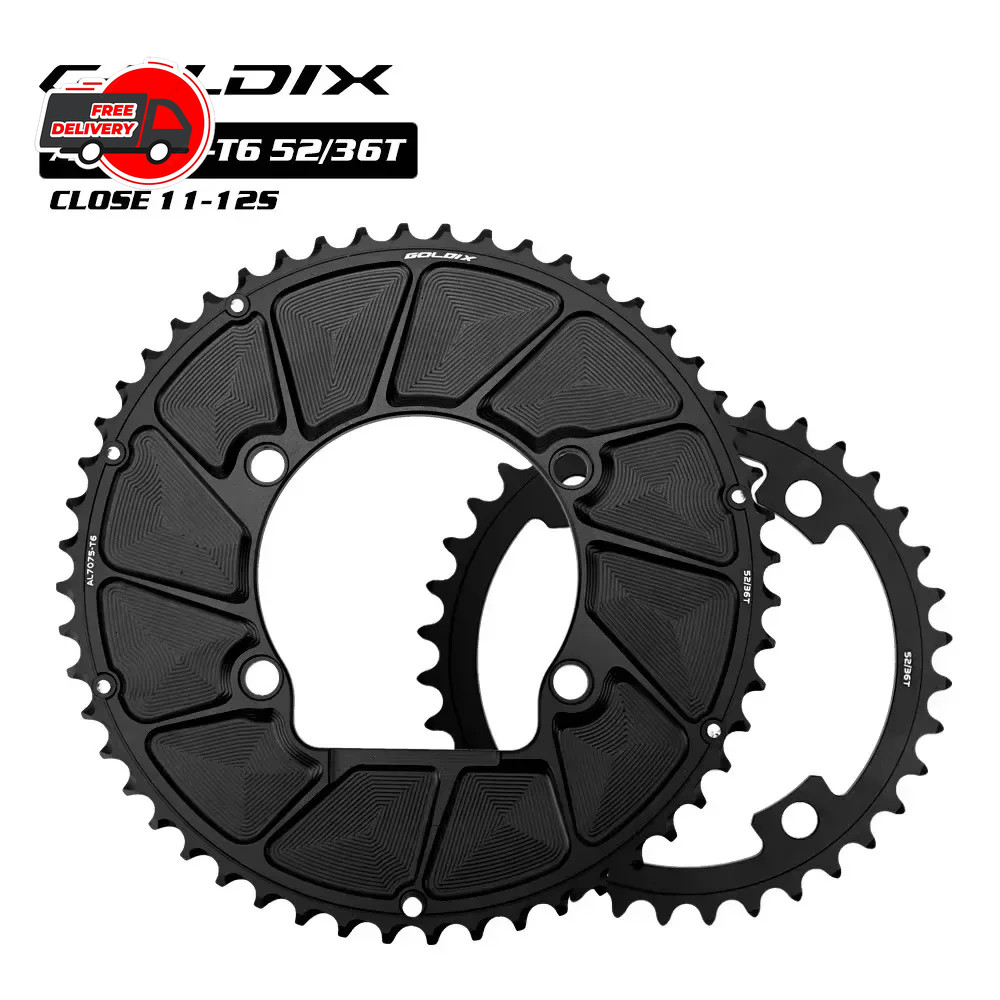 RIRO 110 BCD Road Bike Chainring 46T-58T 7075-T6 Aluminum for Shimano R7000