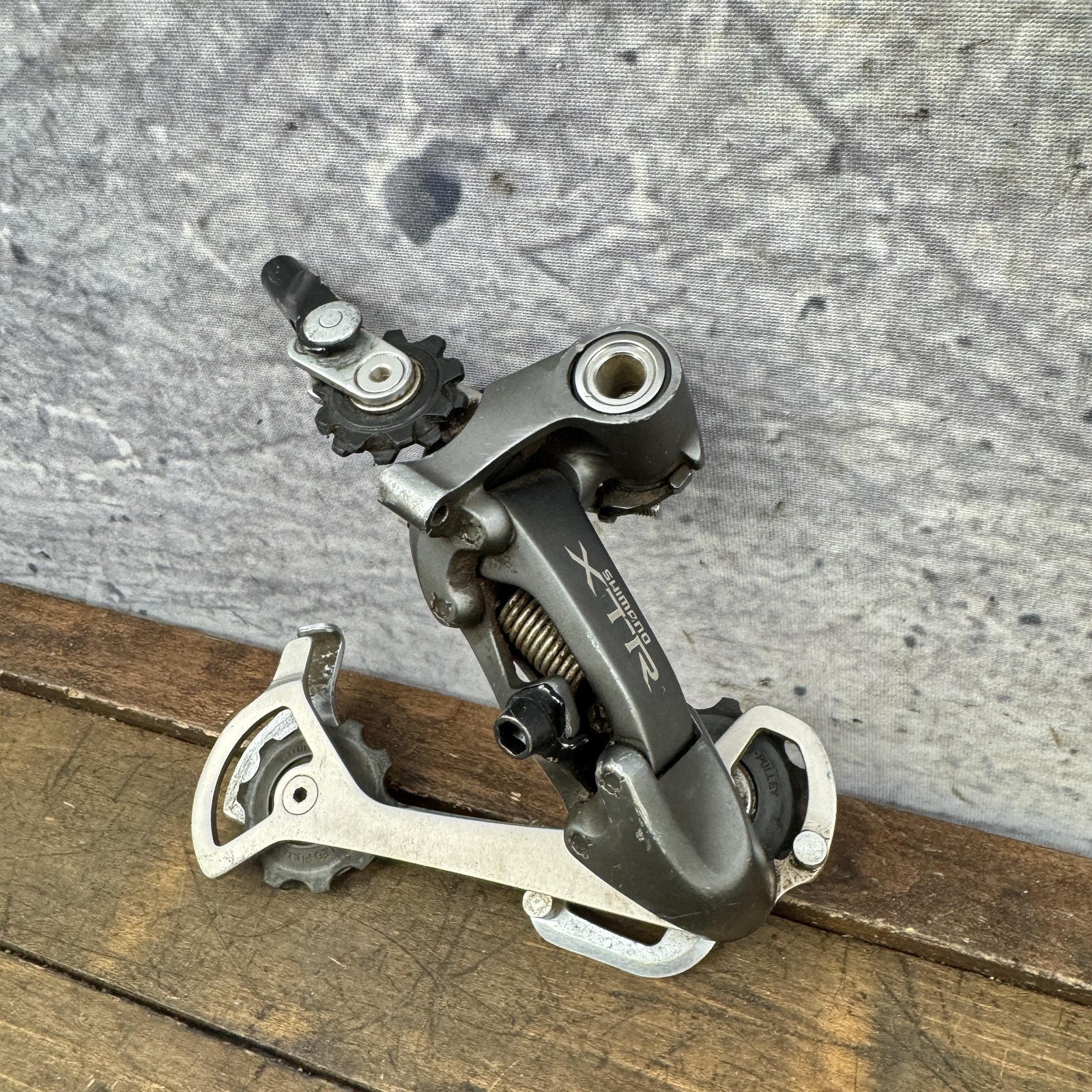 Vintage Shimano XTR RD-M951 Rapid Rise Rear Derailleur Long Cage 8 Speed MTB