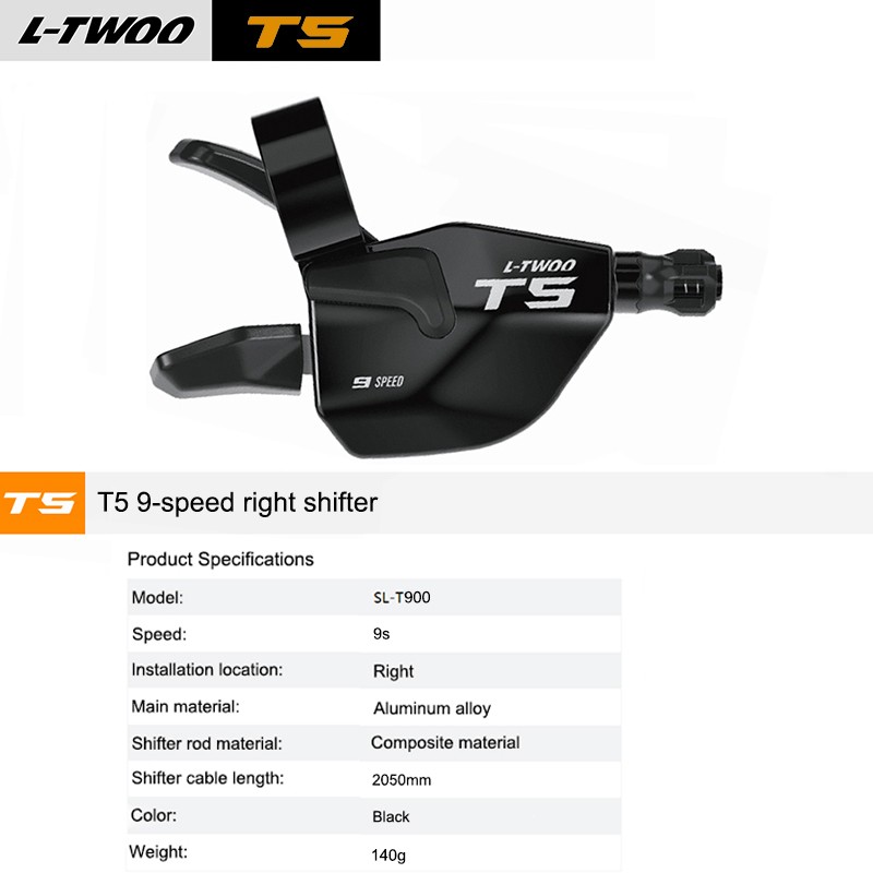 LTWOO T5 1×9 Speed Mountain Bike Shifter Rear Derailleur MTB Bicycle Groupset