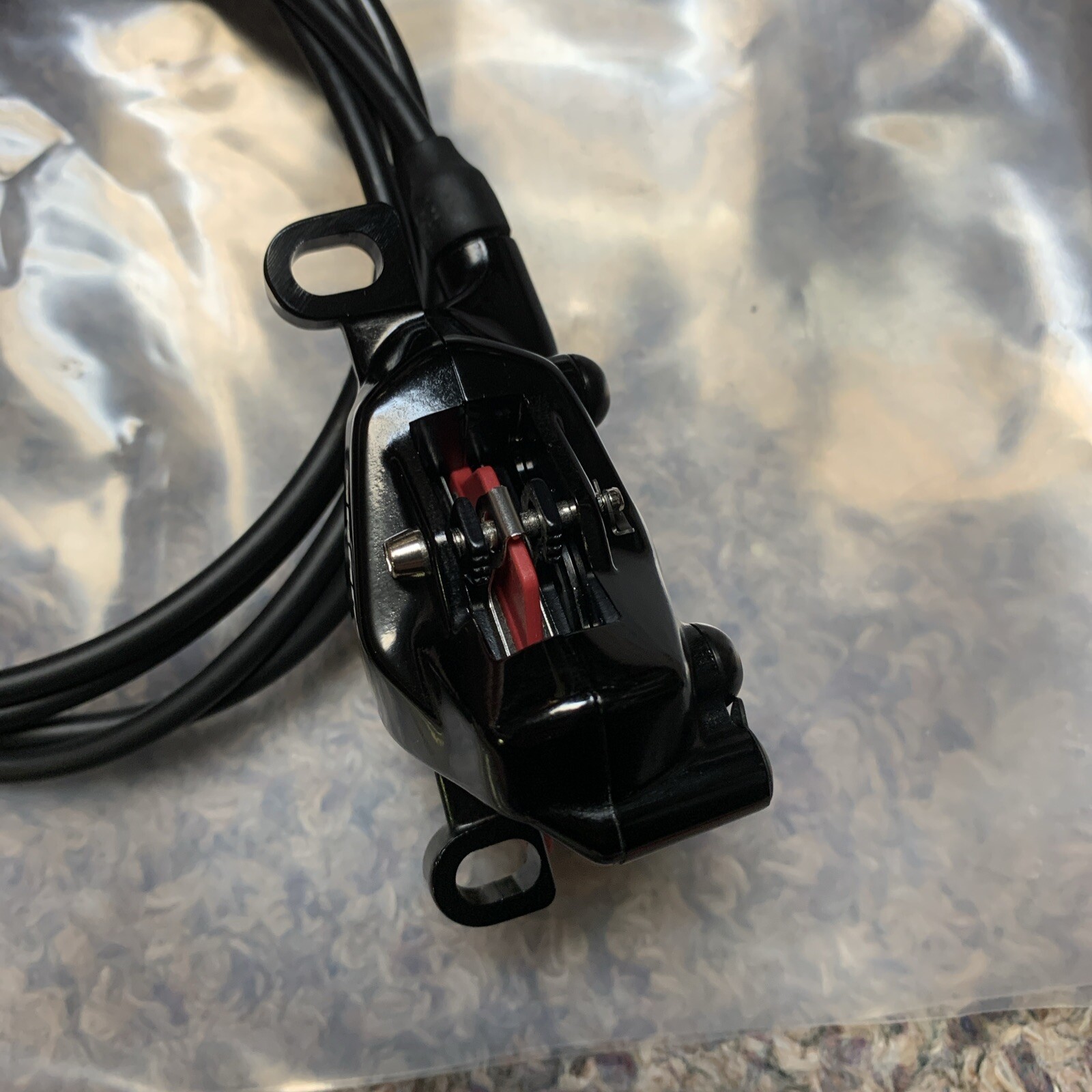 Sram AXS eTap HRD Road Disc Brake Post Mount Calipers Black Front and Rear Red