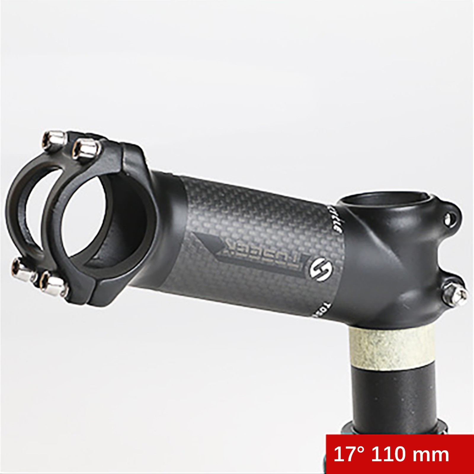 6°/17° Carbon Fiber Bicycle Stem MTB Cycling Aluminum Road Bike Handle Bar Stem
