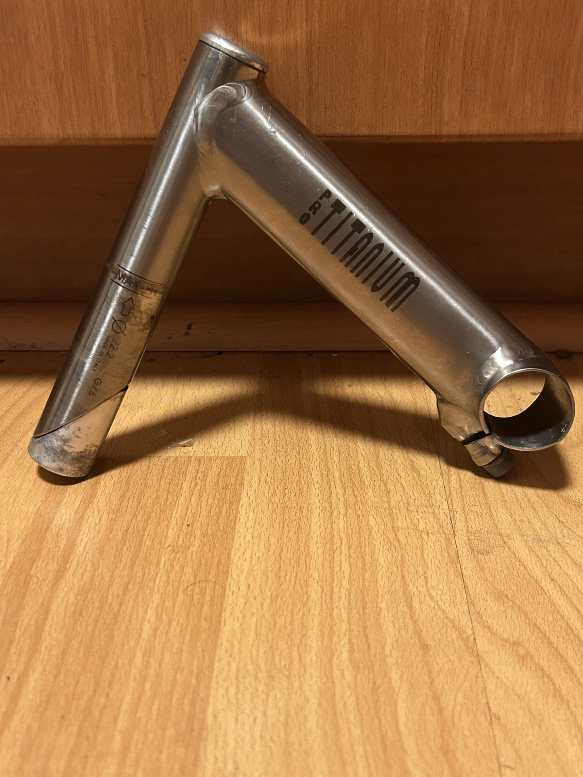 Vintage 90s 3T Pro Titanium Corsa 1″ Threaded Quill Stem 130mm 25.8 3ttt Ti 22.2