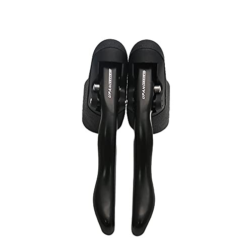 Road Bicycle Fixie Bike Drop Handlebar Brake Levers Set Time Trial Ergo Black