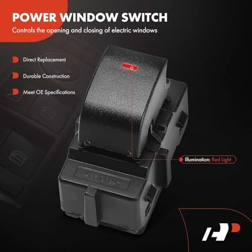 Front Right or Rear Side Power Window Switch | Compatible with Ford F-250