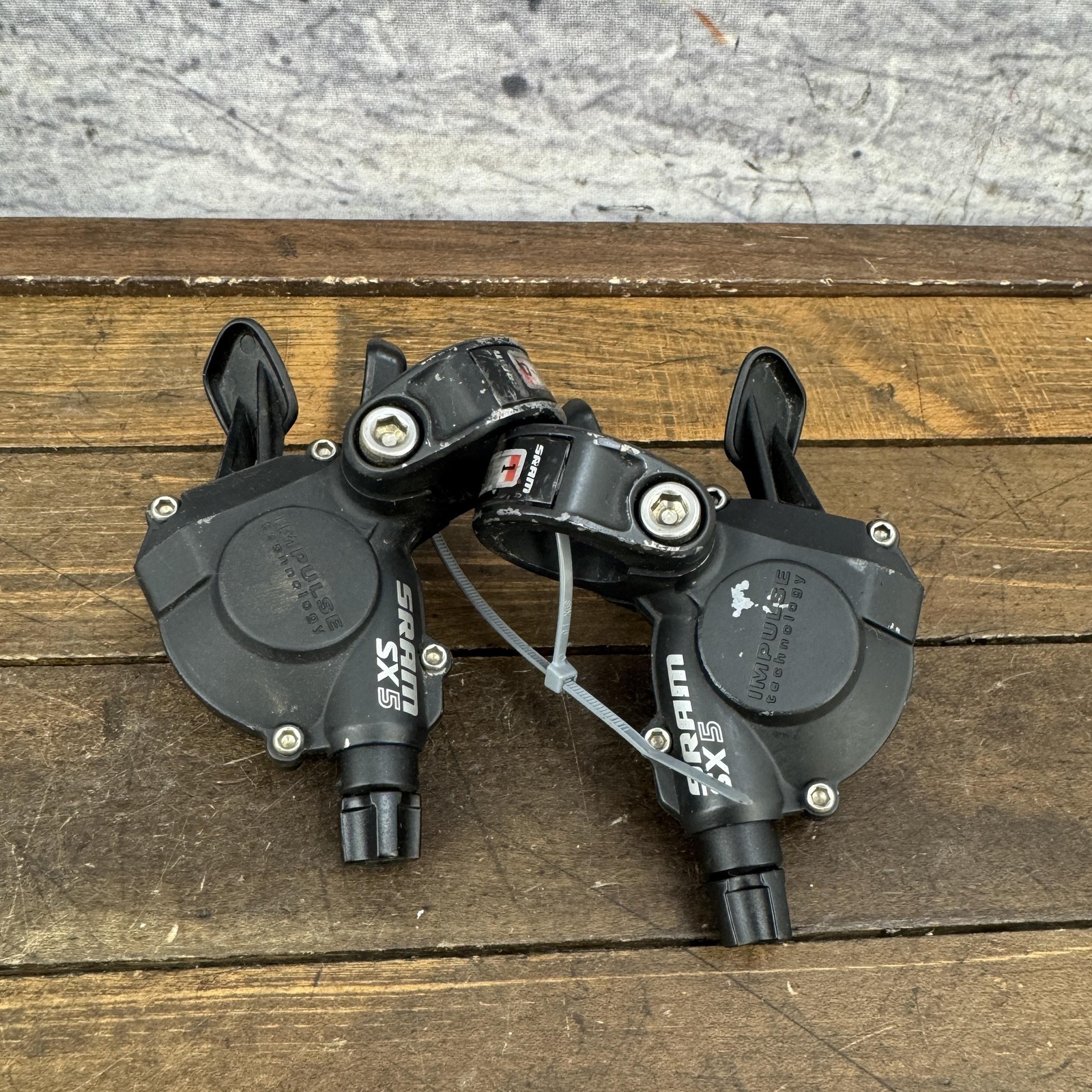 SRAM SX5 3×9 Trigger Shifter Set MTB Mountain Bike Black 9s Impulse Tech Pair