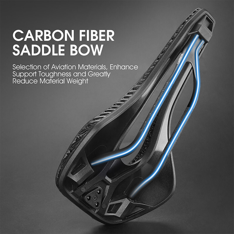 WEST BIKING Carbon Fiber Nylon 3D Printed Saddle MTB Road Bike Bicycle Saddle