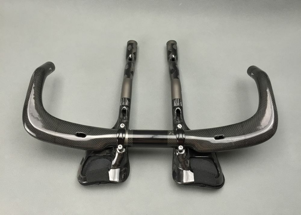 TOSEEK Carbon Fiber Bicycle Handlebar TT Road Bike Bullhorn Bar Aero Bar 31.8mm