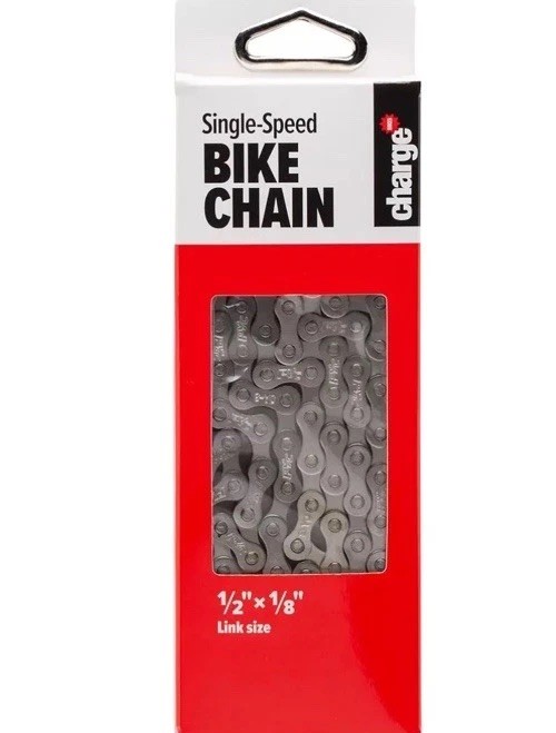 Charge Chrome Bike Chains 1/2 x 1/8 High Strength BMX/Single Speed 112 Links TWO