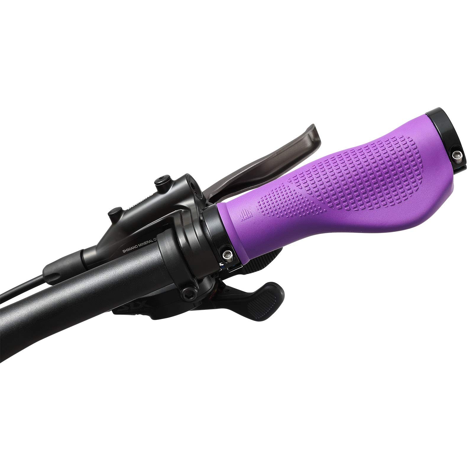 Dymoece Bike Handlebar Grips,Bicycle Handle Grip Ergonomic 5.11″, Black