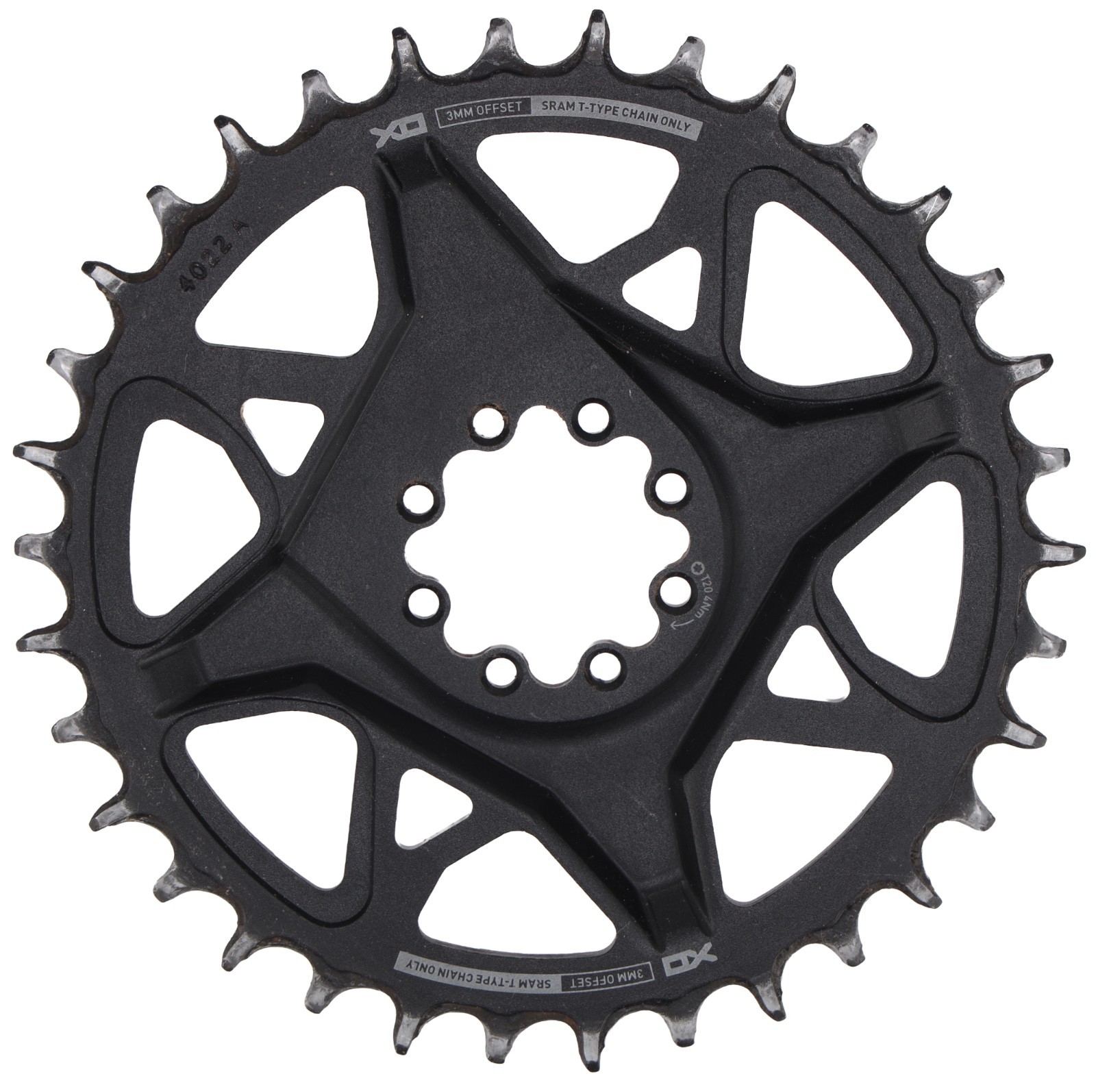 SRAM X0 Eagle Transmission 12s Mtn Bike Chainring 34T 8-Bolt Direct Mount T-Type