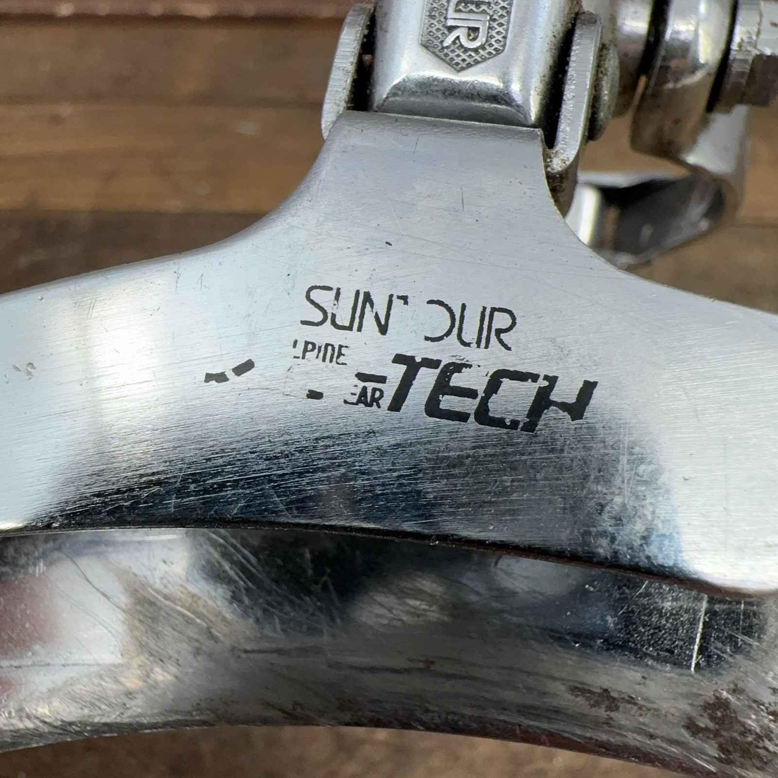 Vintage Suntour Alpine Tech Front Derailleur 28.6 Clamp Bottom Pull Road Japan