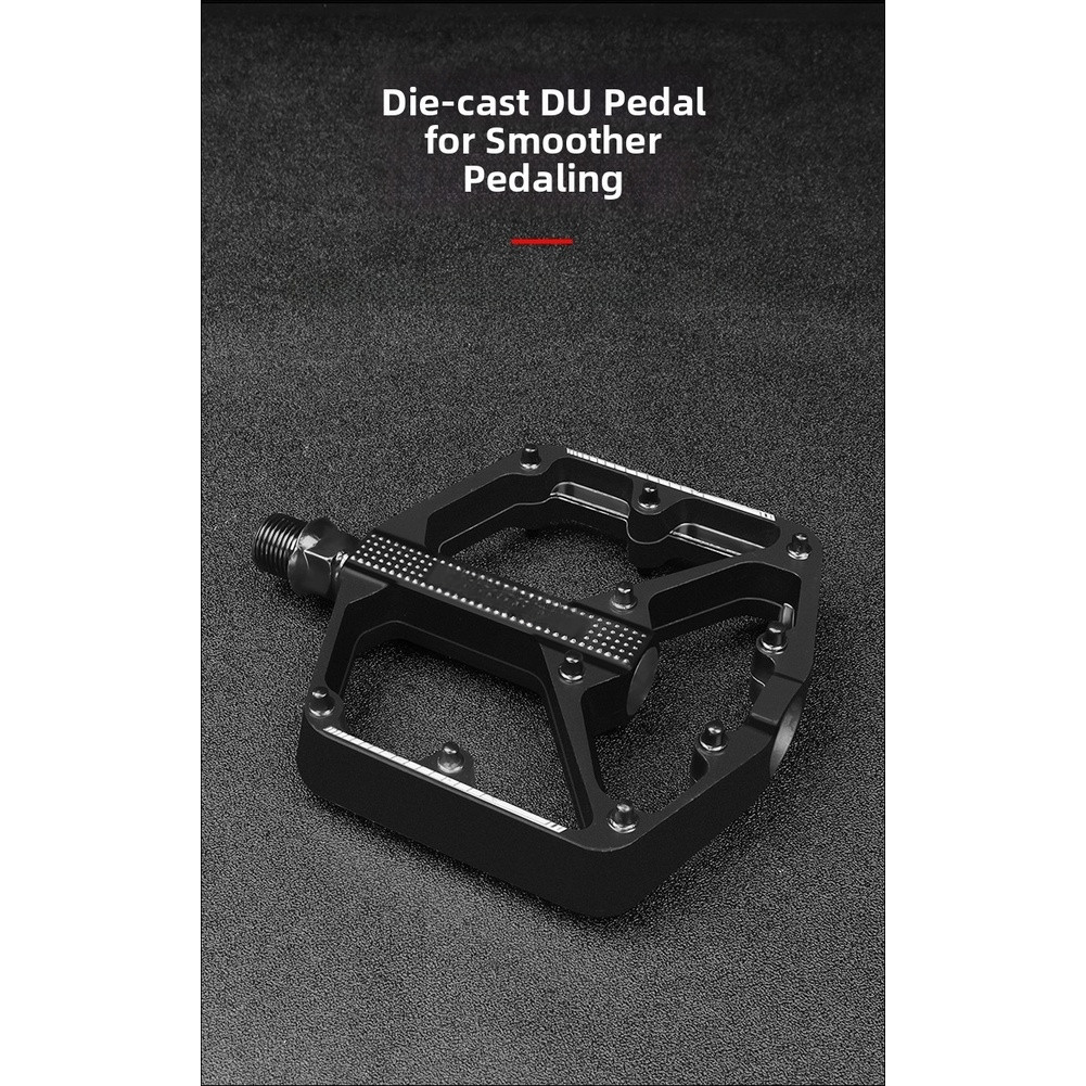 Aluminum Bike Pedals Wide Platform 20 Pins Sealed Bearings for Off Road Use