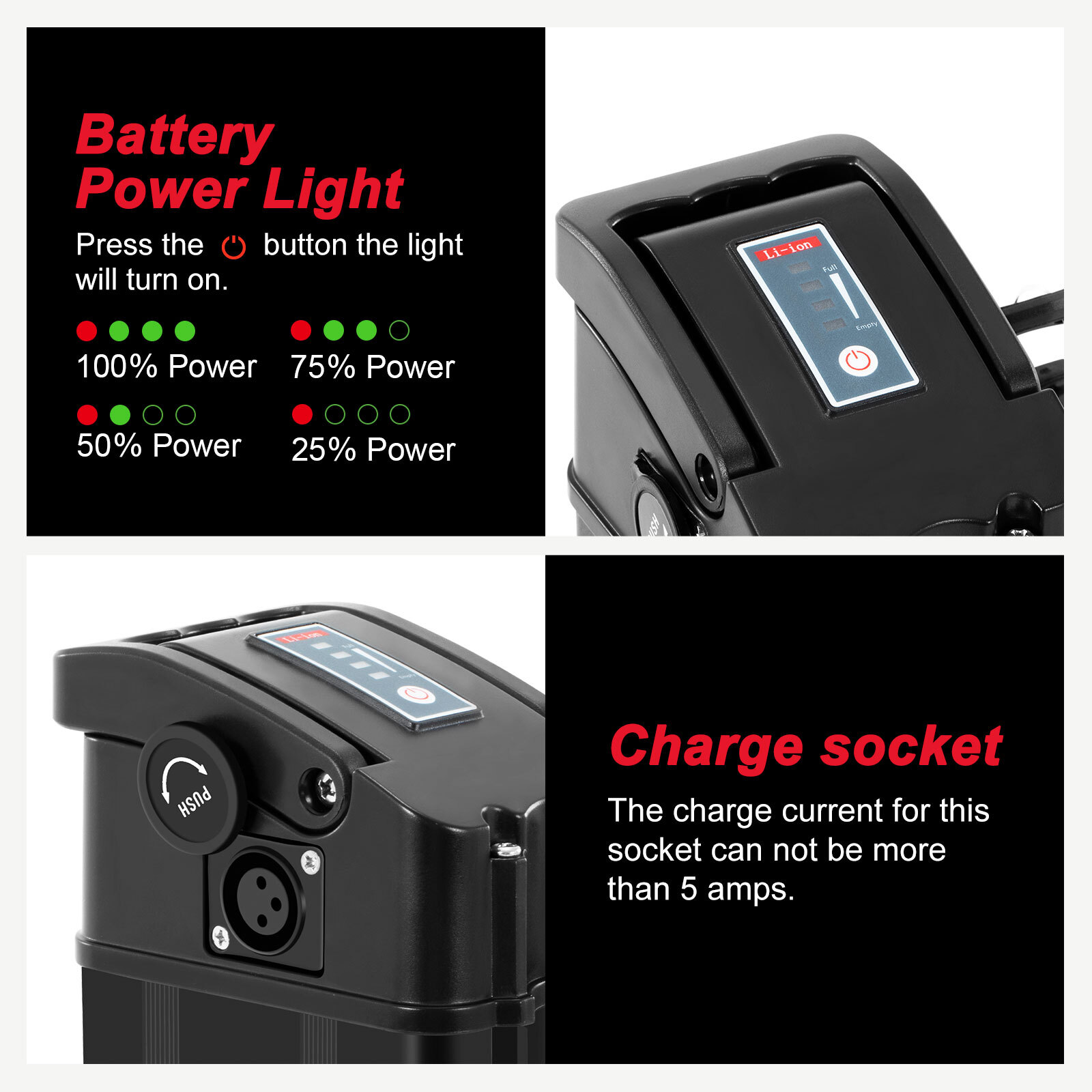 Ebike Battery 36V 48V 13Ah Heybike Battery Replacement Cityscape Mars Battery