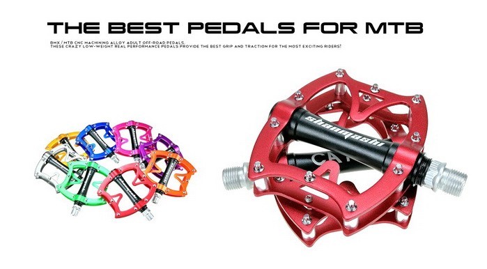 Aluminum Road MTB Mountain Bike XC Bicycle Pedal 2DU Bearings Flat Pedals CA130