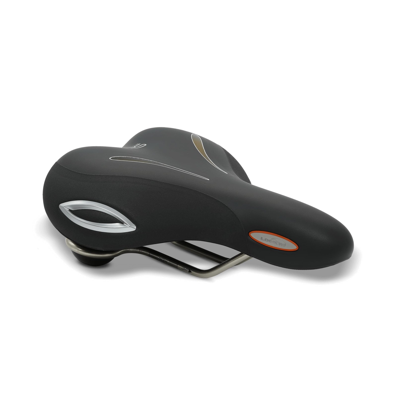 Lookin Basic Relaxed, Unisex Bike Seat for Any Type of Riding, Black, One Size