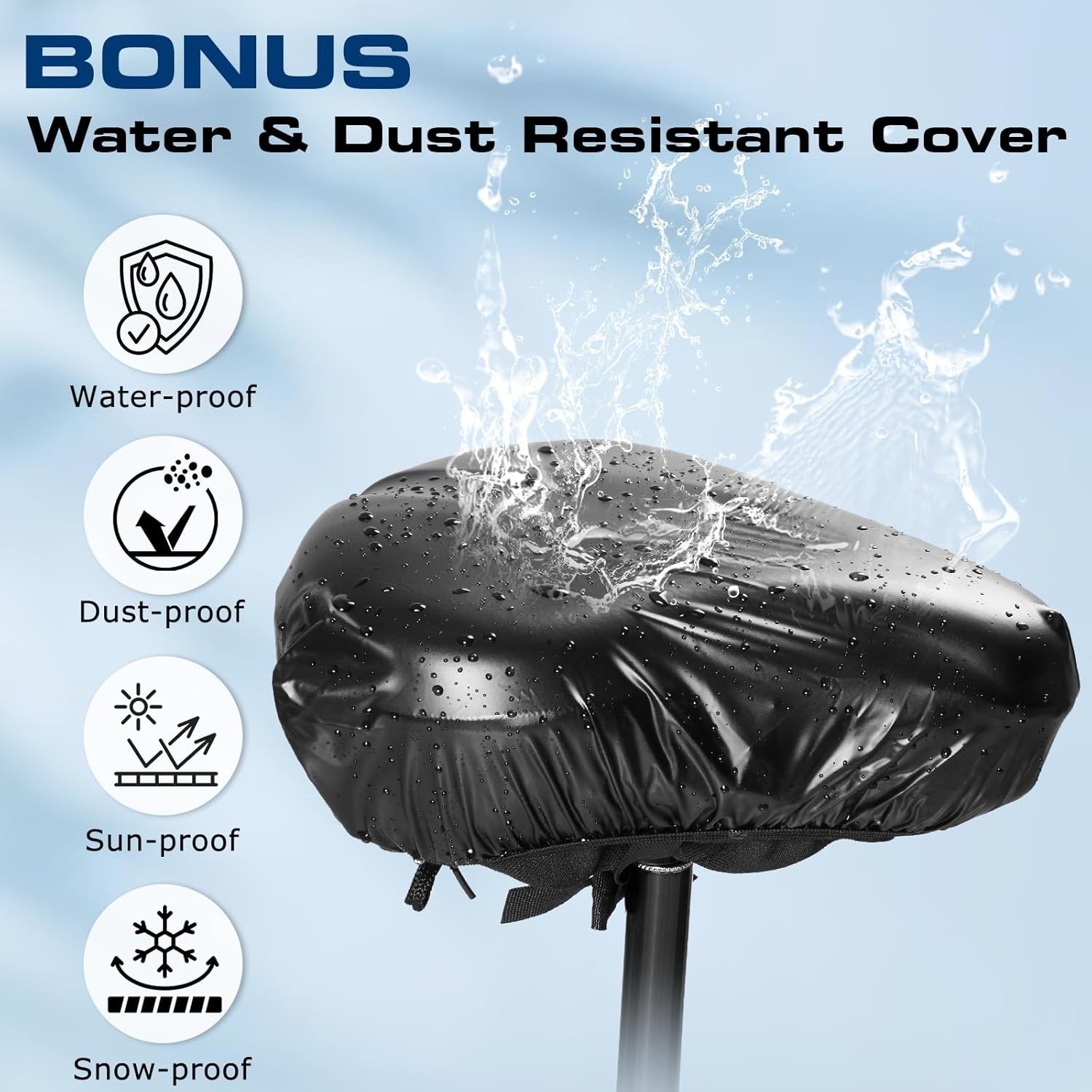 Waterproof Gel Bike Cushion – Anti-Slip & Moisture-Wicking for Ultimate Comfort