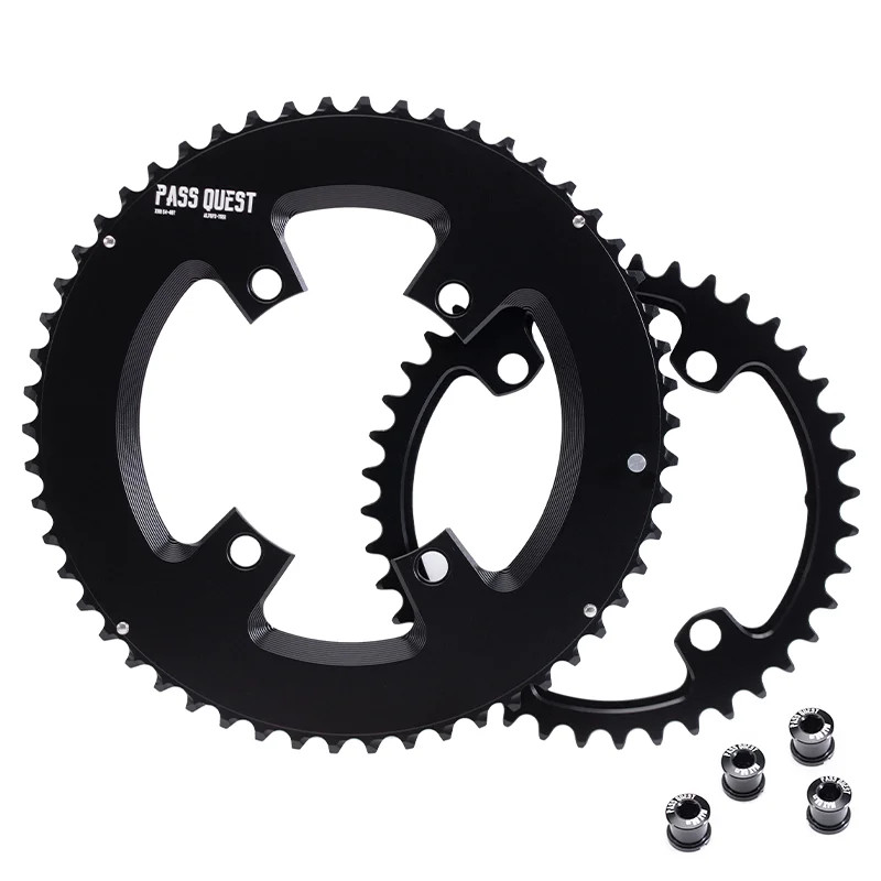 Bicycle 110BCD Double Chainring 4-Bolt 46-33T/48-35T/50-34T/52-36T/53-39T/54-40T