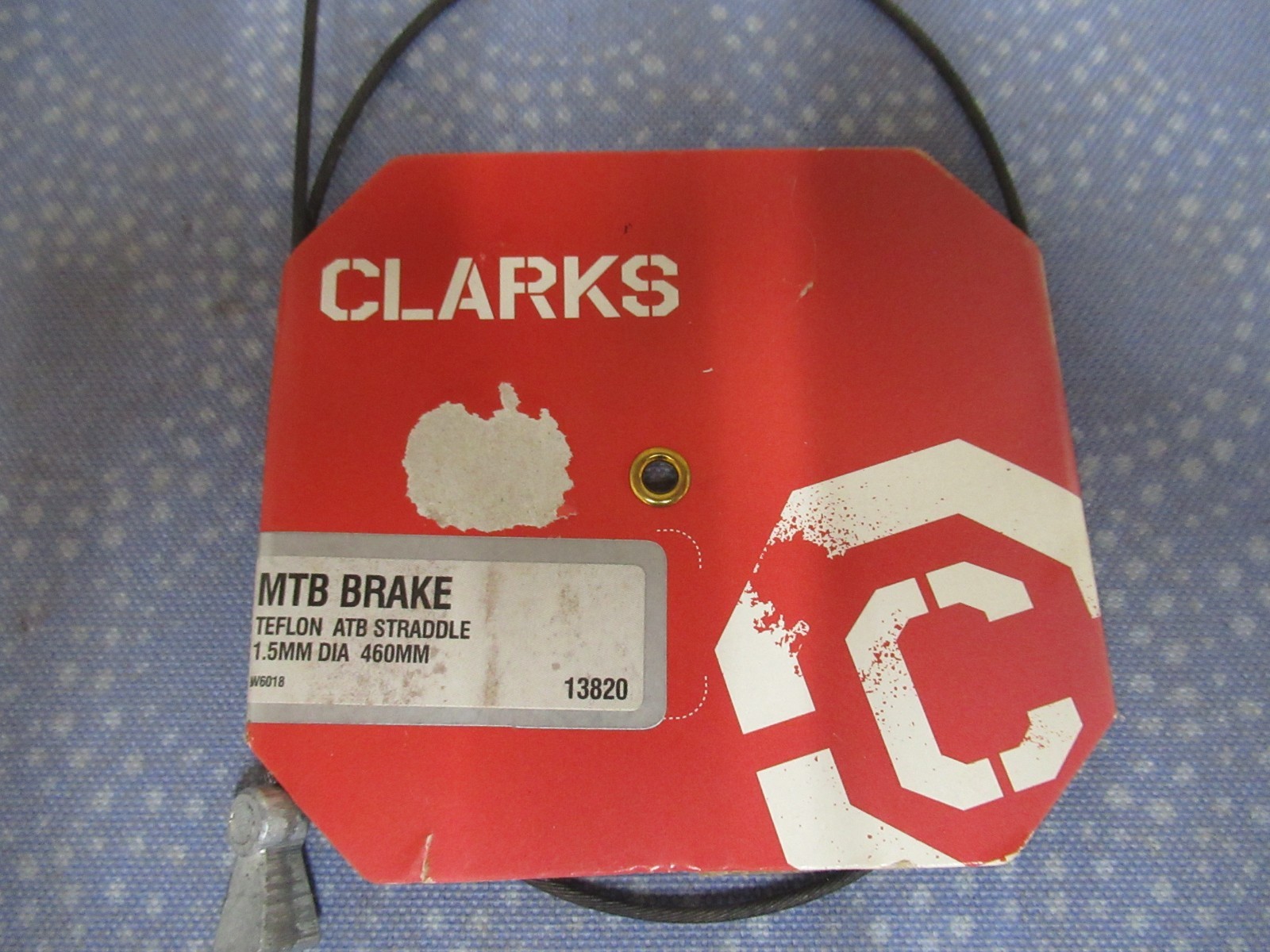 Clarks MTB Teflon ATF Brake Straddle Cable 18″ Long (460mm) 1.5mm Dia. – New